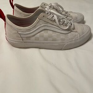 Vans Leila Hurst Decon SF Style 36 | White Checkered | Rose Sole | Women's 8